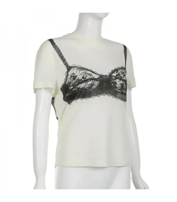 T-shirt Lingerie bralette