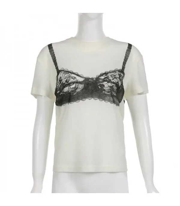 T-shirt Lingerie bralette