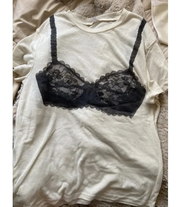 T-shirt Lingerie bralette