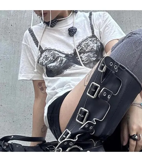 T-shirt Lingerie bralette