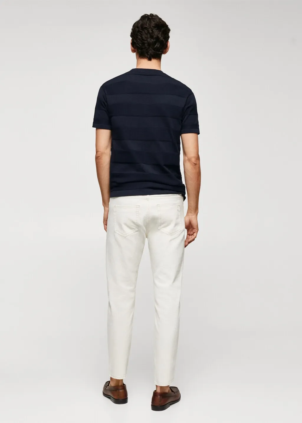T-shirt maglia cotone texture righe