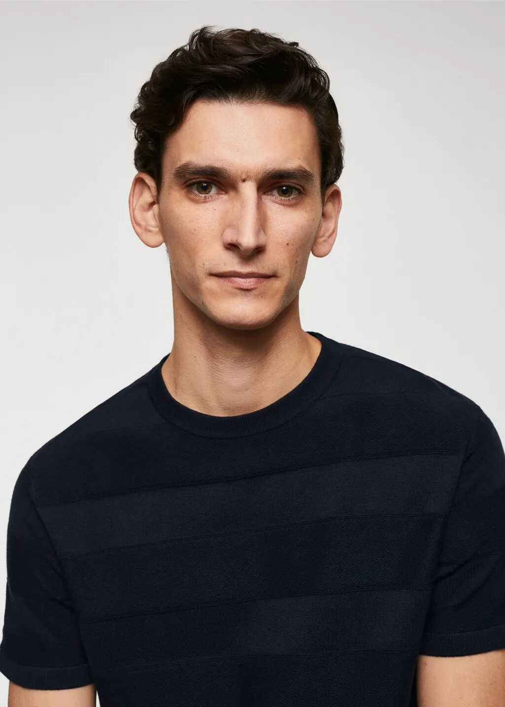 T-shirt maglia cotone texture righe