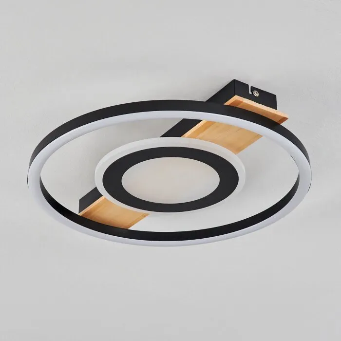 Taboneira Plafoniera LED Écru, Nero, Bianco, 1-Luce