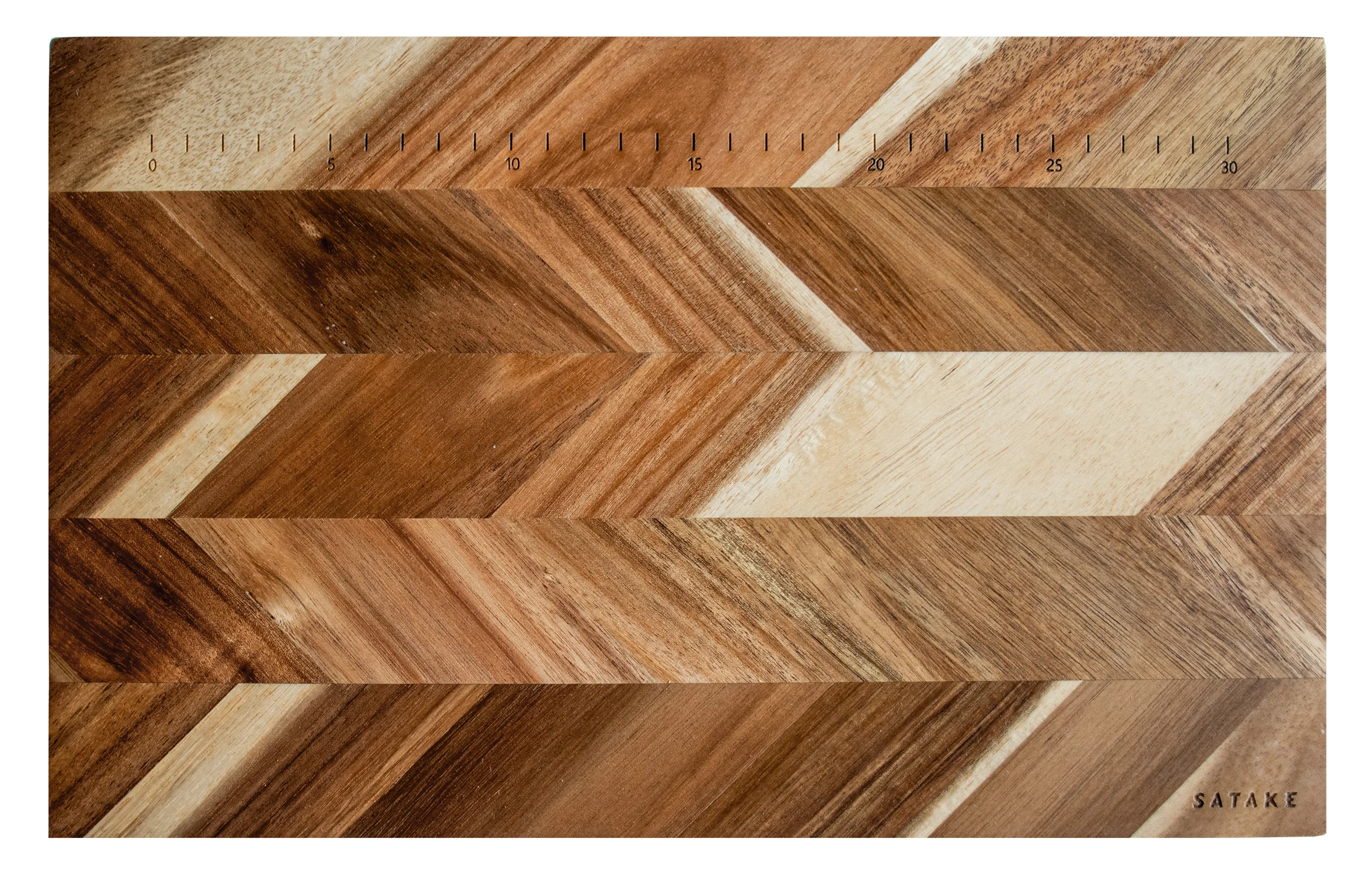 Tagliere Satake con punte di misurazione 35,5x23,5 cm.k1{font-size:18px}Acacia