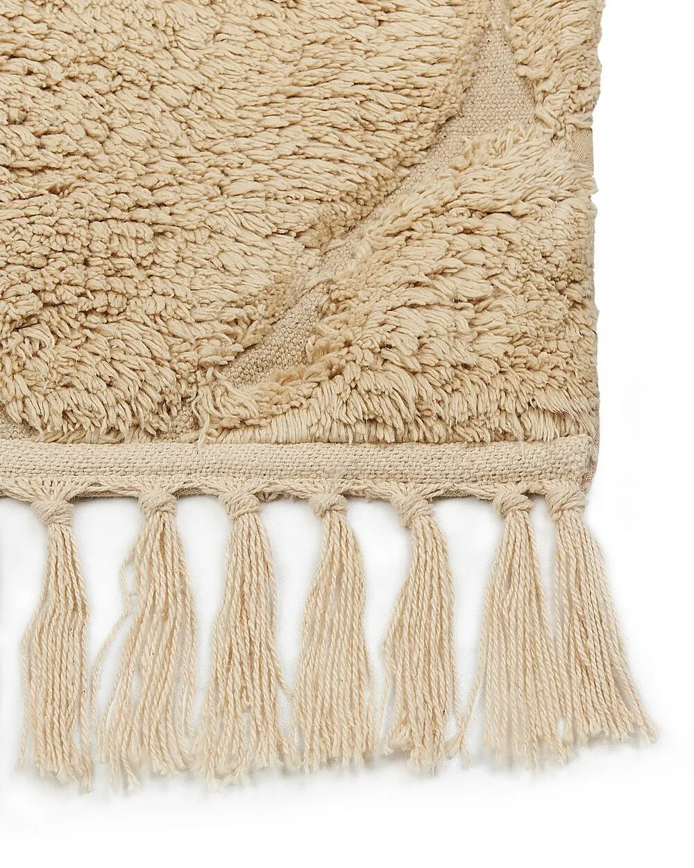 Tappeto cotone beige 80 x 150 cm SANLIURFA