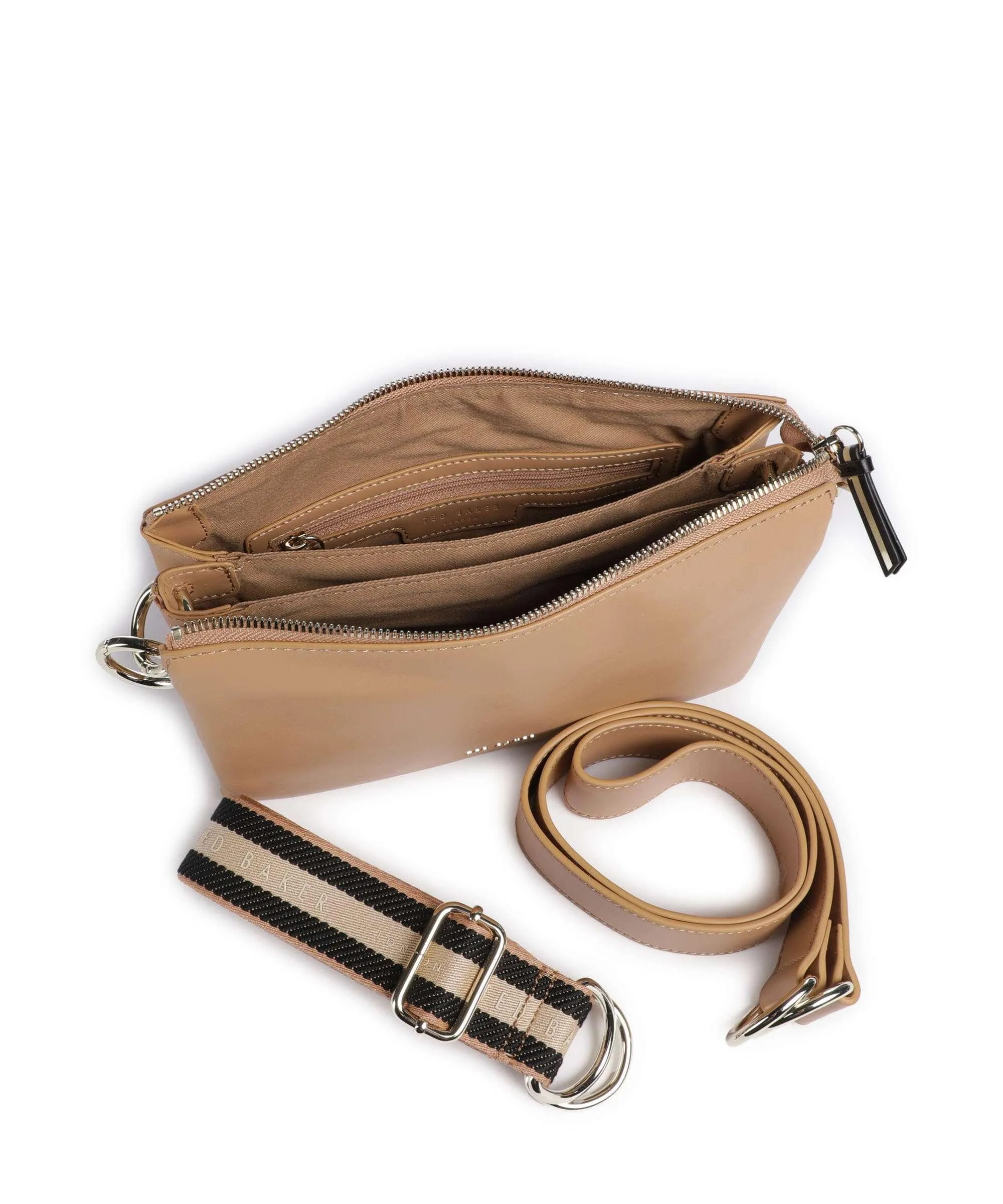  Ted Baker Darceyy Borsa a tracolla pelle di vacchetta liscia taupe  