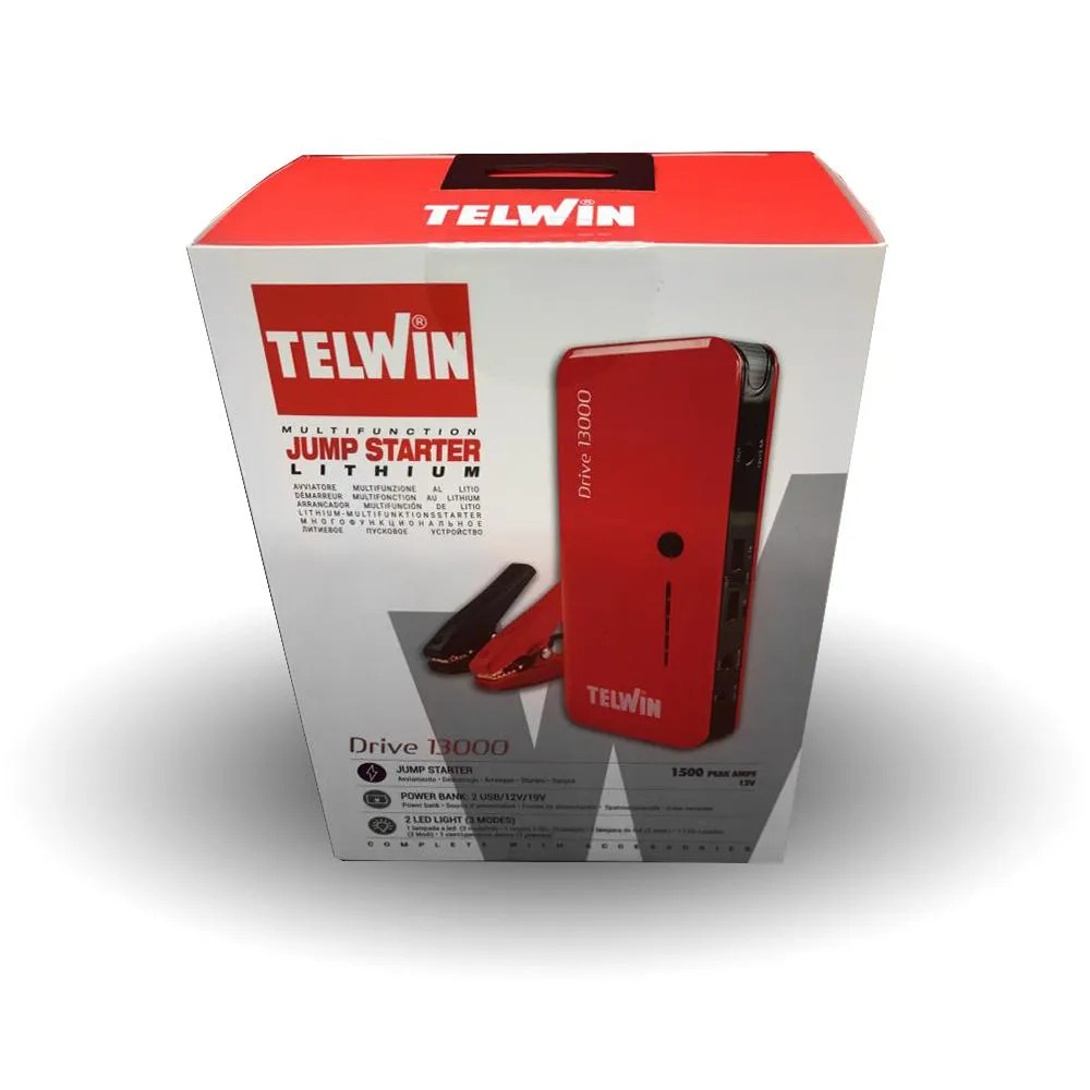 TELWIN - Avviatore portatile DRIVE 13000 ultracompatto 12V 