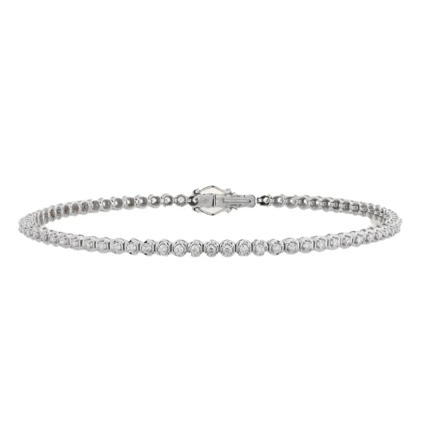 Tennis In Oro Bianco Con Diamanti DonnaOro