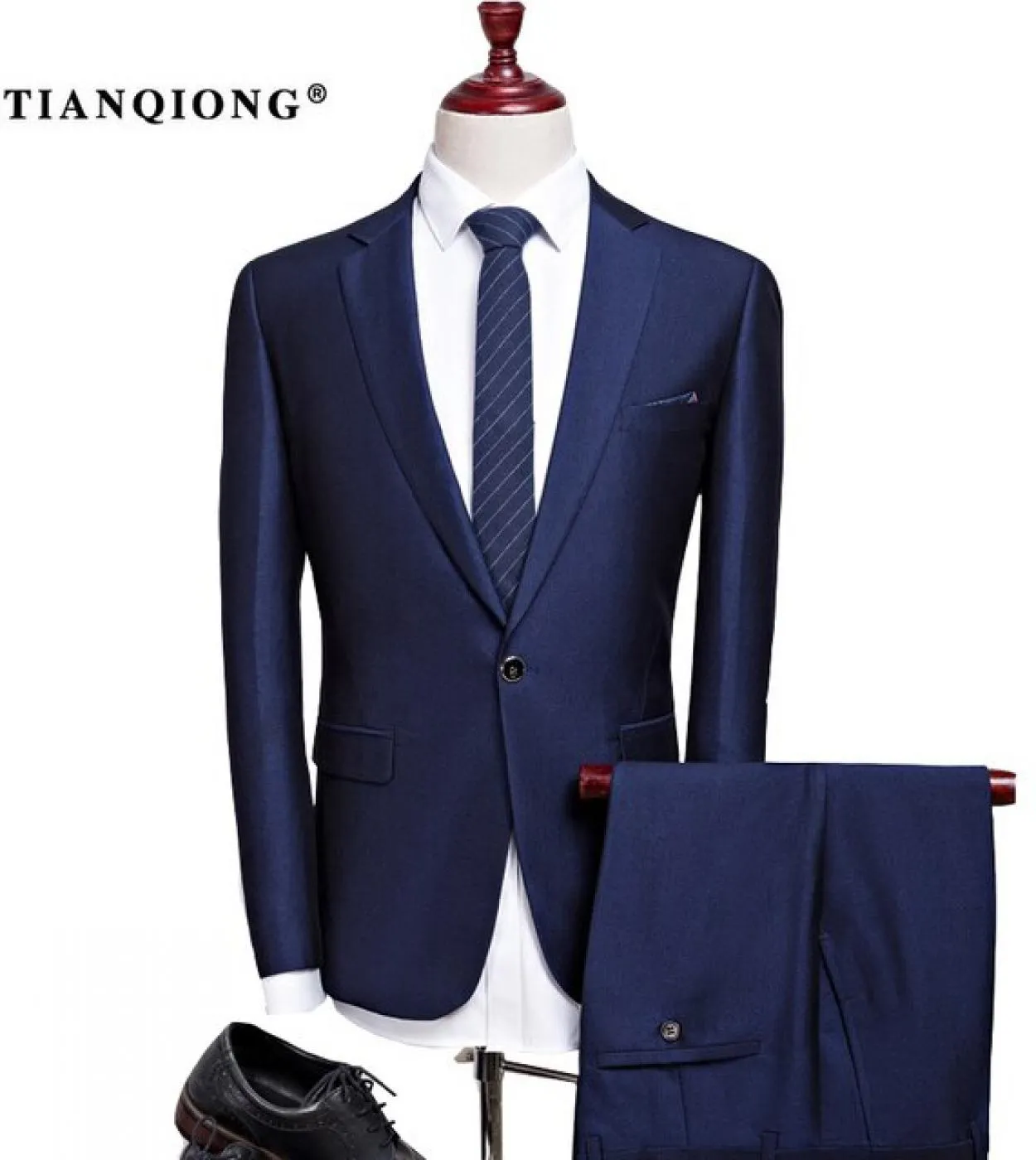 Tian Qiong Economici Ultimi Disegni Cappotto Mutanda Autunno Alta Qualità Casual Blu Abiti Uomo, Abito da sposa Uomo, giacca  P