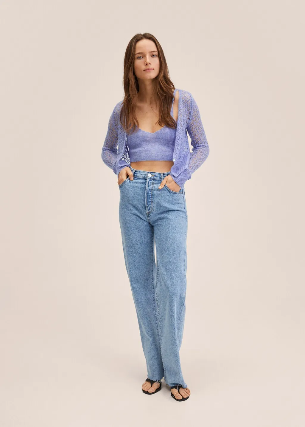 Top crop maglia