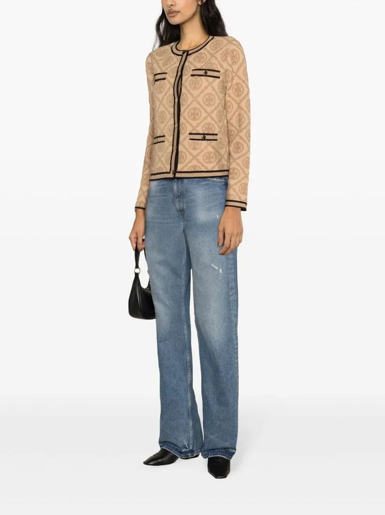 tory burch Cardigan motivo monogramma