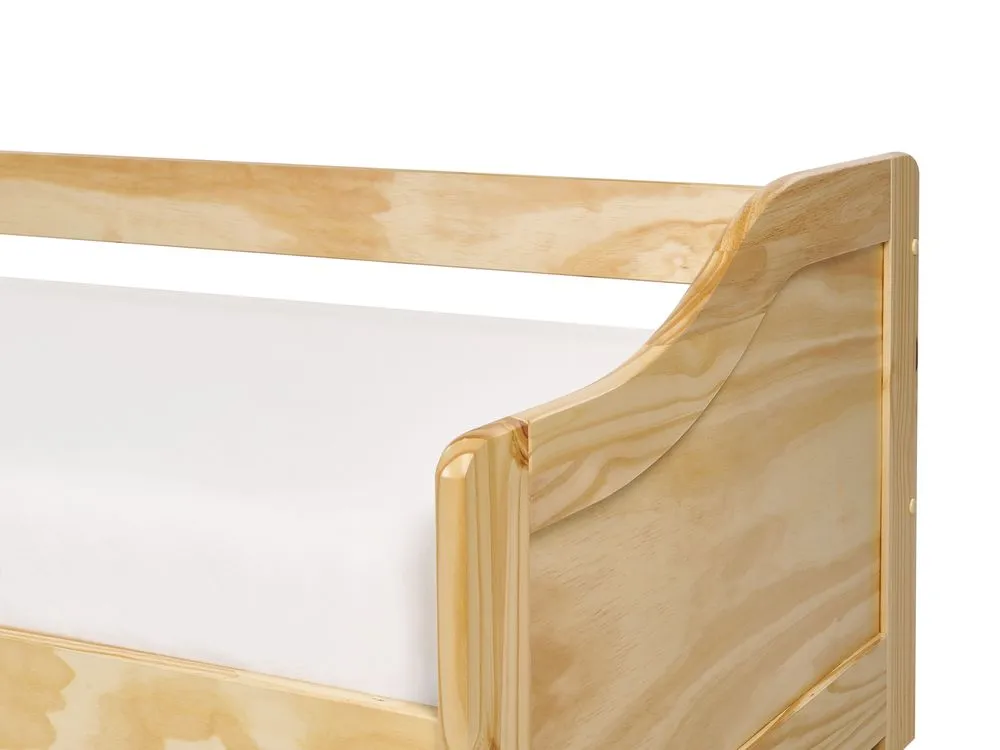 Trundle Bed Wood LUNERAY 90 x 200 cm (EU Single) Light Brown