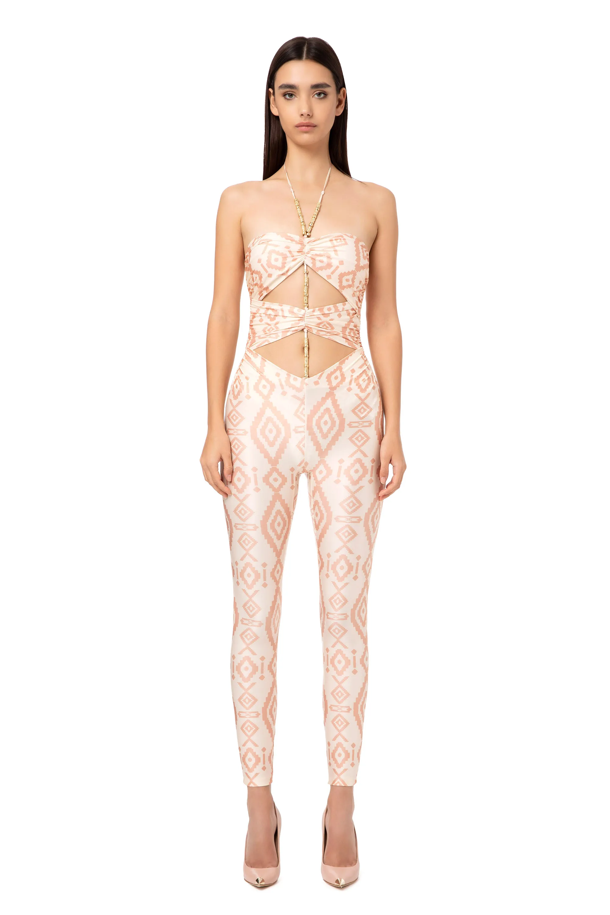 Tuta leggings stampa etnica