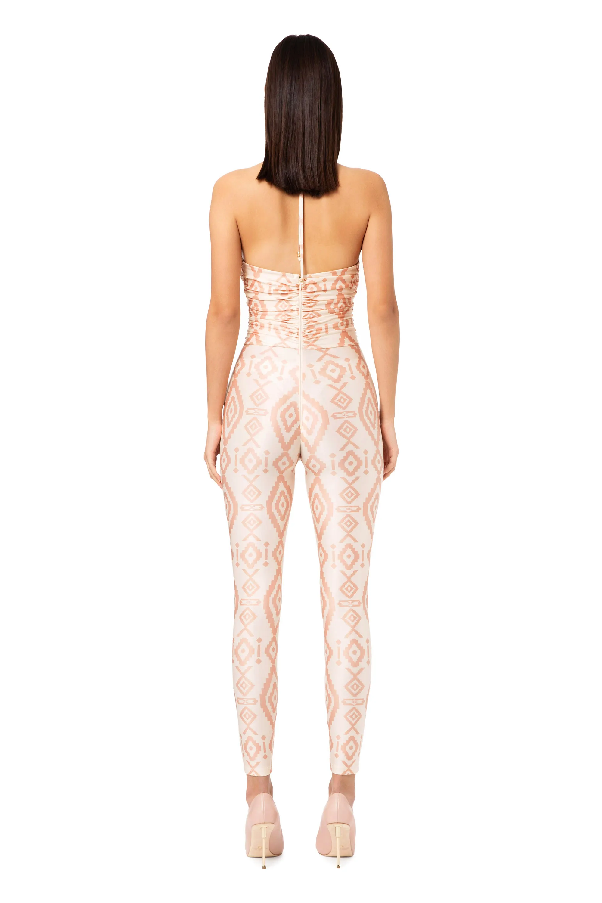 Tuta leggings stampa etnica