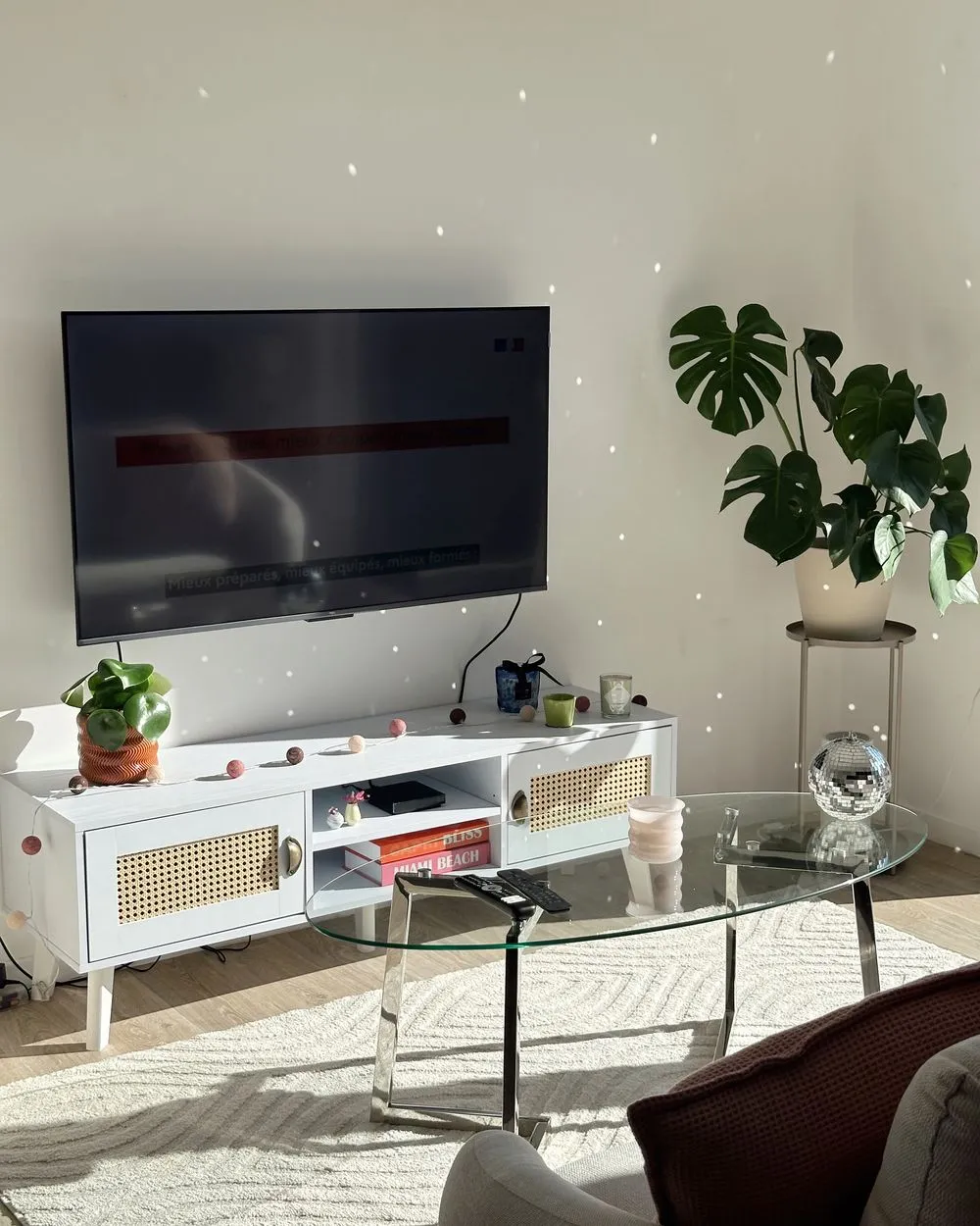 TV Stand PARTON Off-White