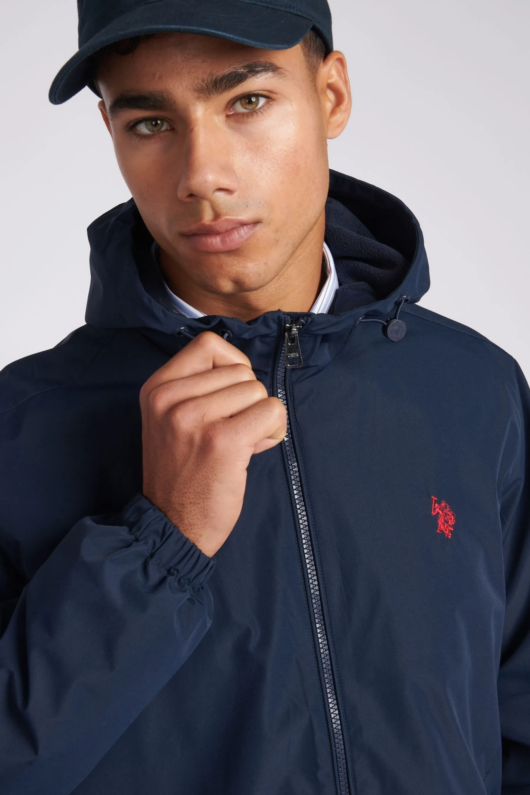 U.S. Polo Assn. Uomo - Cappotto Con cappuccio con zip