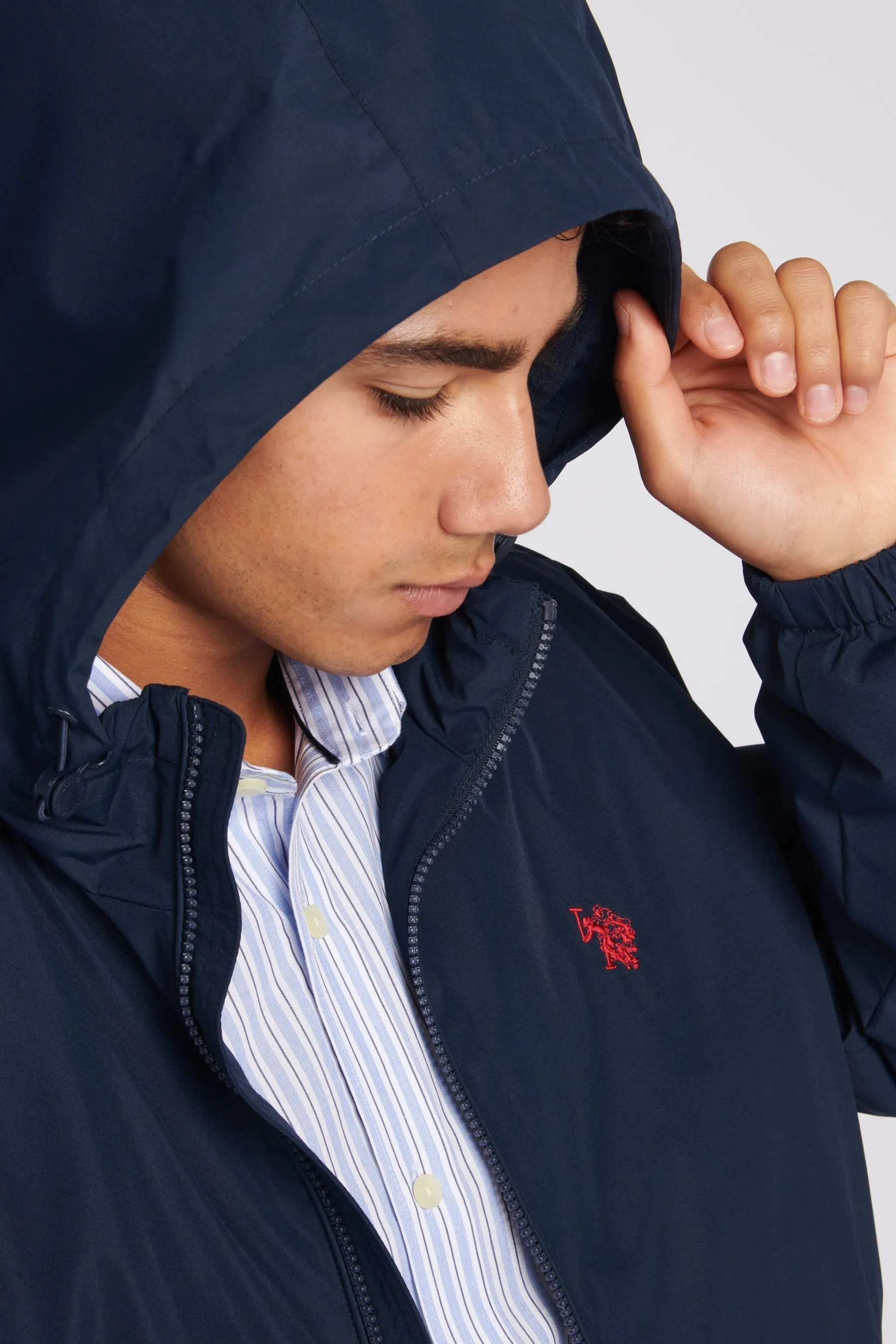 U.S. Polo Assn. Uomo - Cappotto Con cappuccio con zip