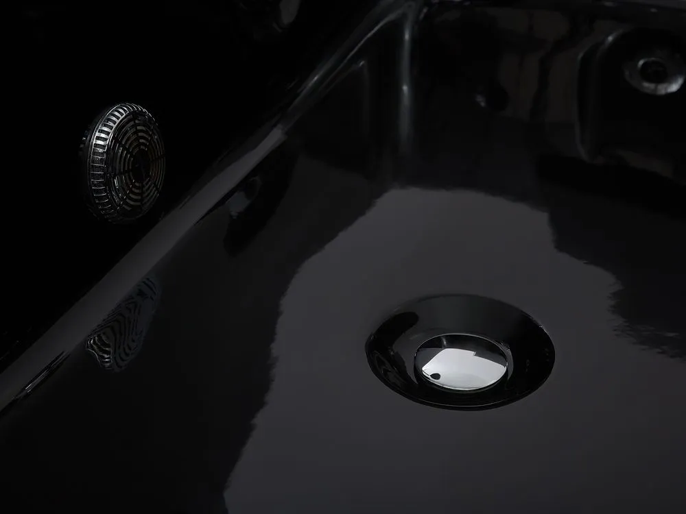 Vasca da bagno idromassaggio versione destra color nero 183 x 90 cm VARADERO