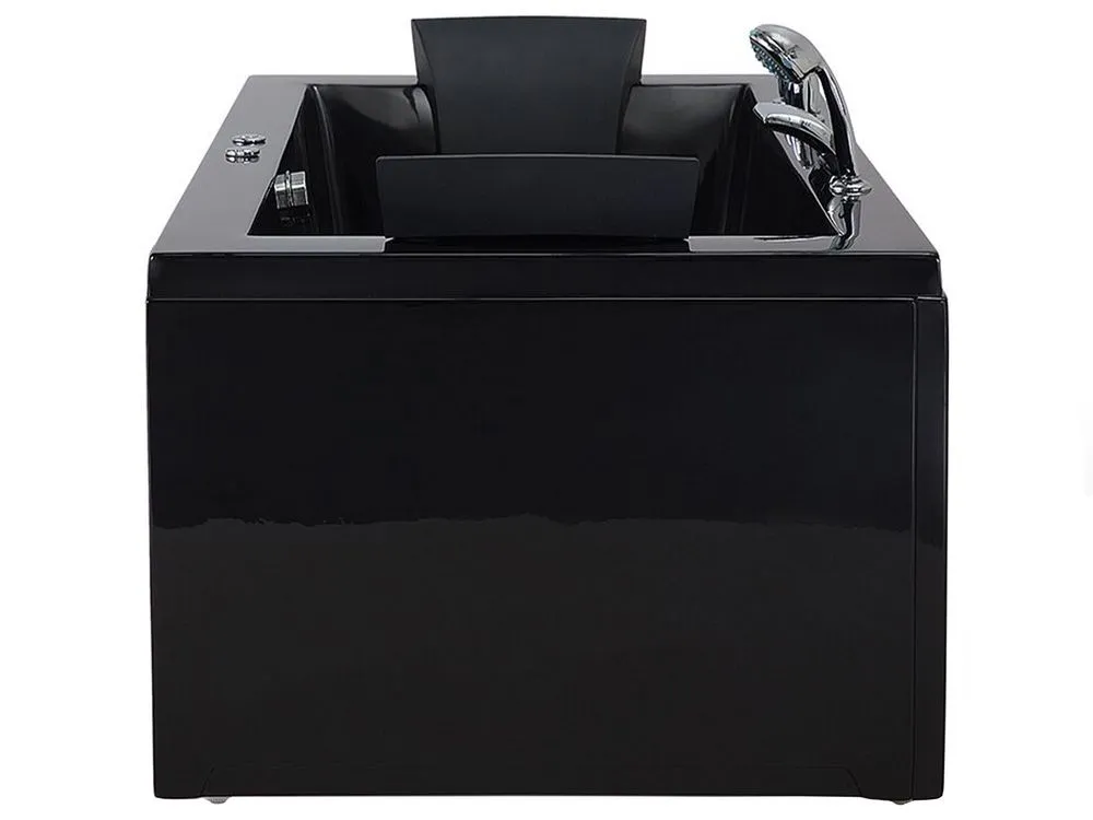 Vasca da bagno idromassaggio versione destra color nero 183 x 90 cm VARADERO