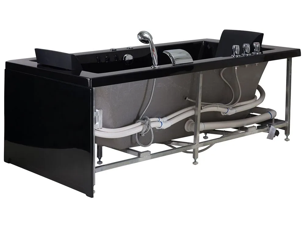 Vasca da bagno idromassaggio versione destra color nero 183 x 90 cm VARADERO