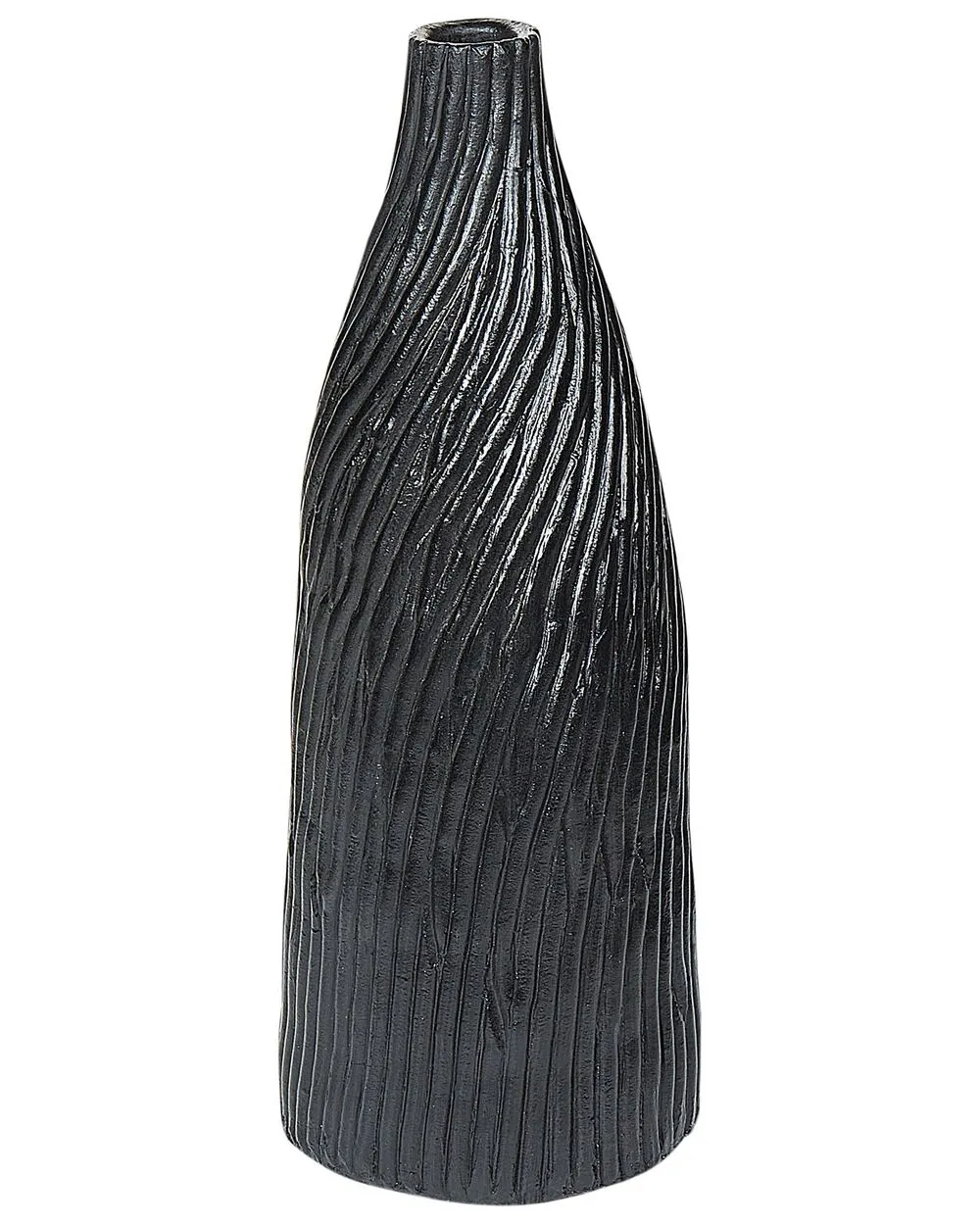 Vaso decorativo FLORENTIA Ceramica 50 cm Nero