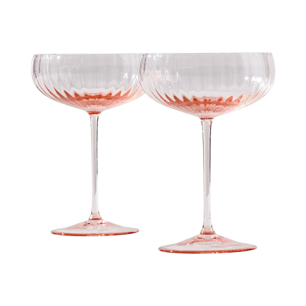 Venini Coppe Champagne Bollicine Rosa Cipria 343.25