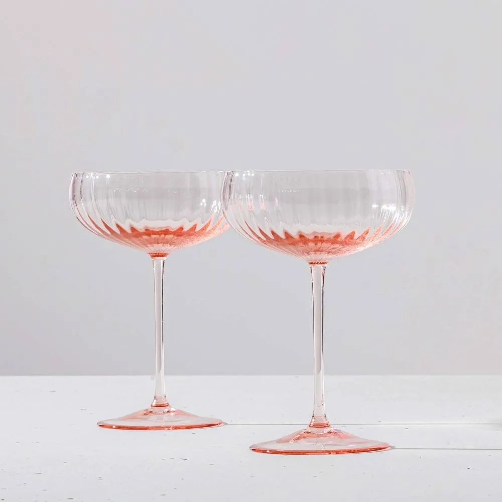 Venini Coppe Champagne Bollicine Rosa Cipria 343.25