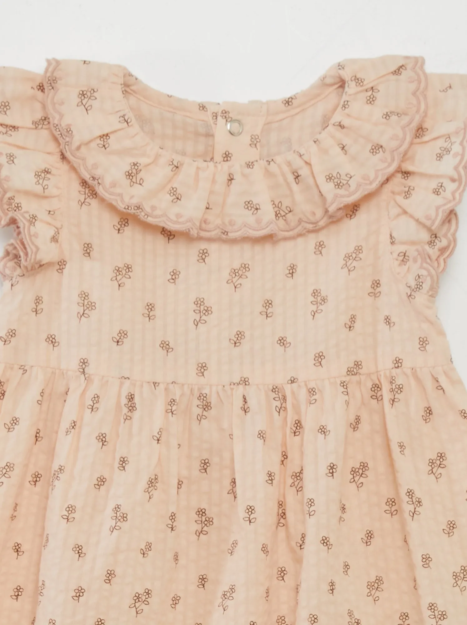 Vestito in maglia goffrata con slip - ROSA
