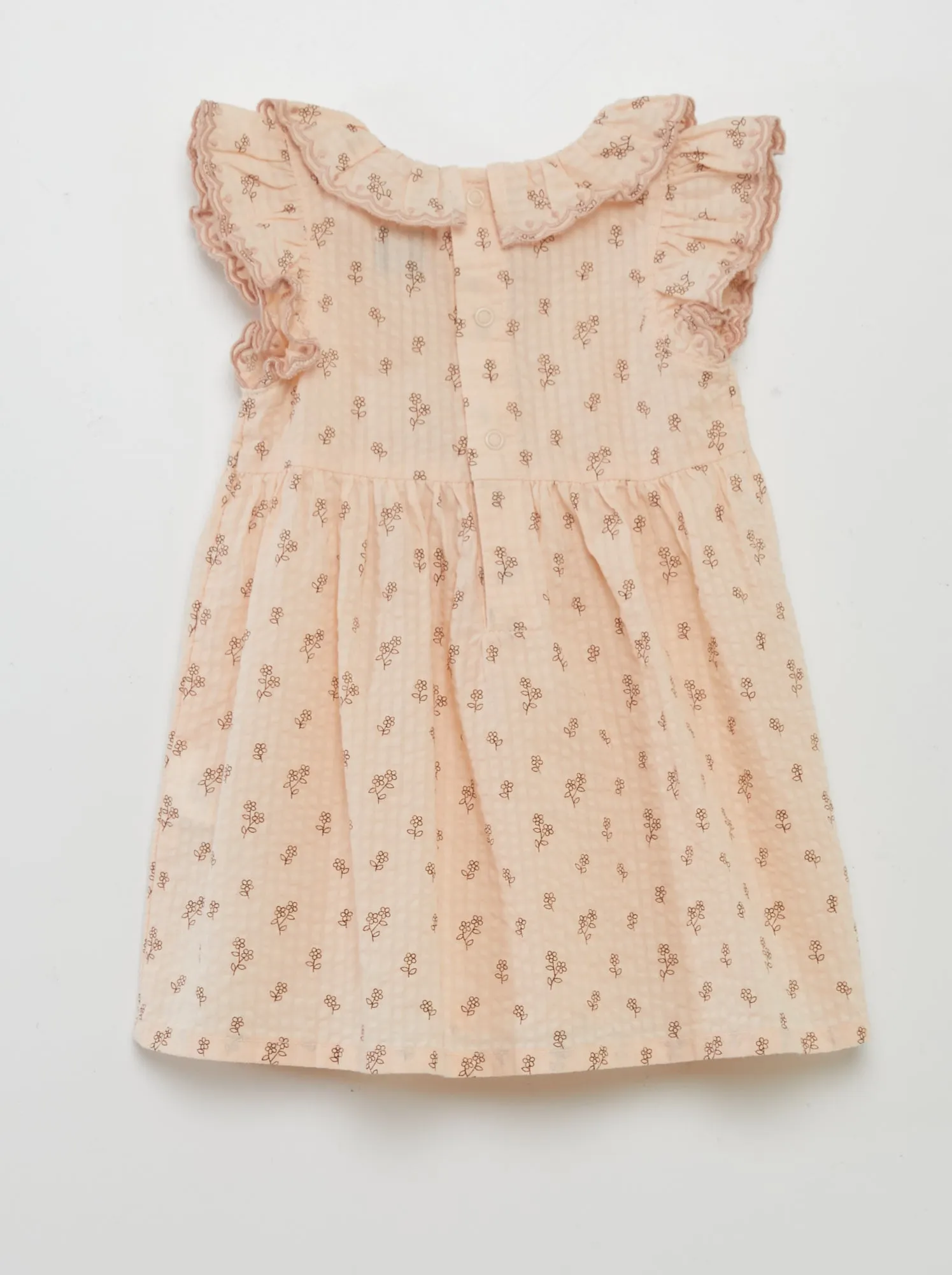 Vestito in maglia goffrata con slip - ROSA