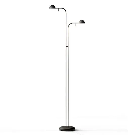 Vibia Pin 1665 Piantana LED, 125 cm, nero