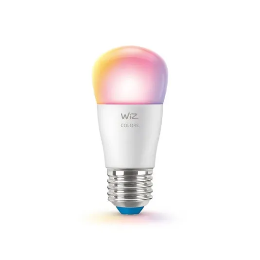 WiZ P45 Lampadina LED E27 4,9 W a goccia satinata RGBW