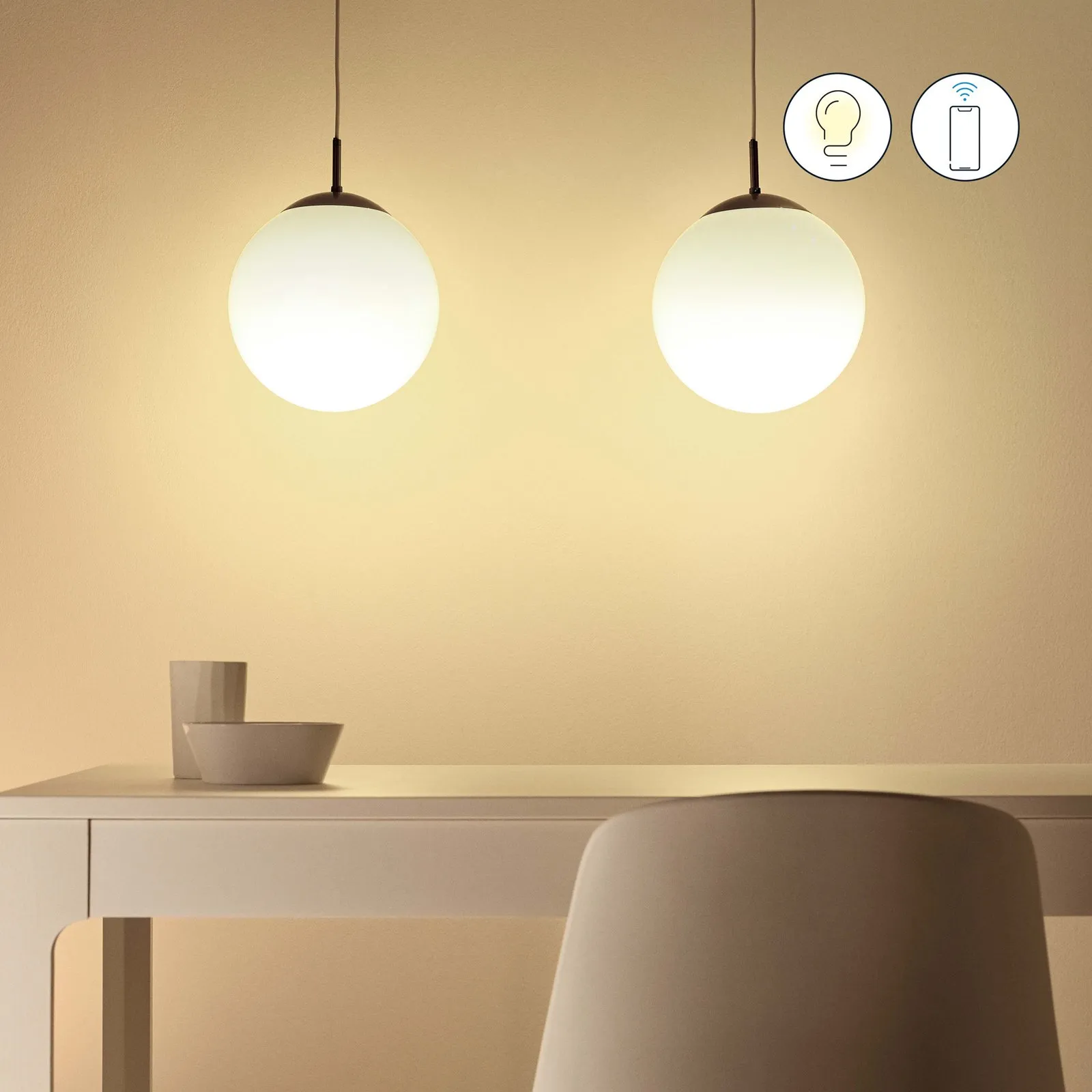 WiZ P45 Lampadina LED E27 4,9 W a goccia satinata RGBW