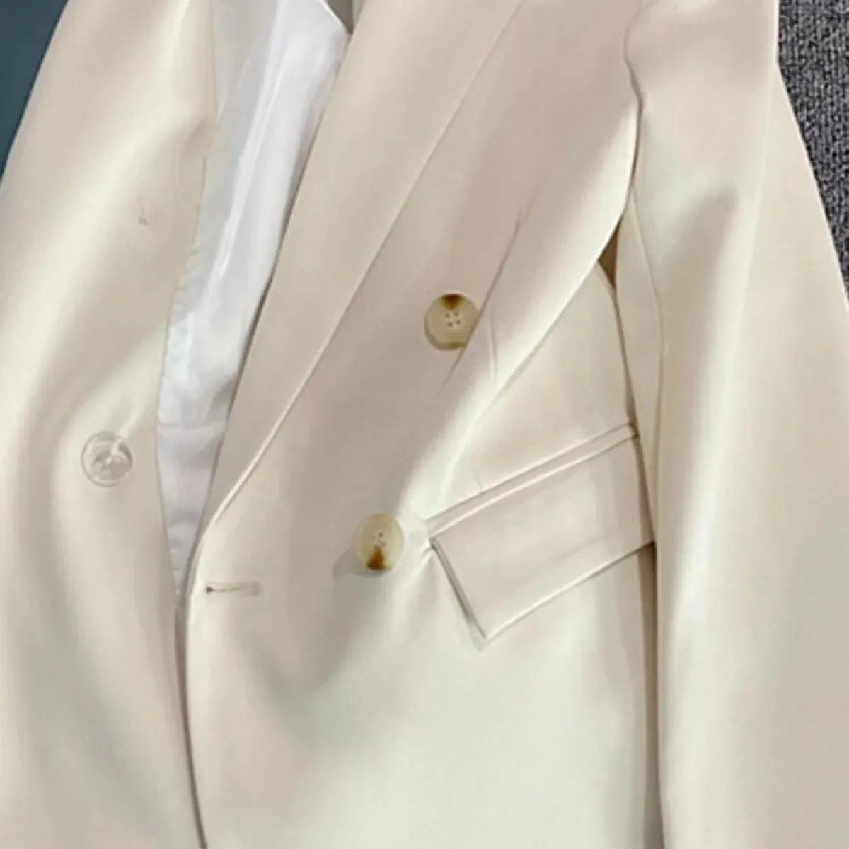 Xfpv Abito Doppio Breated Abbigliamento Donna Manica Lunga Solid Blazer Cappotto Giacca 2023 Moda Nuova Tendenza Primavera Autun