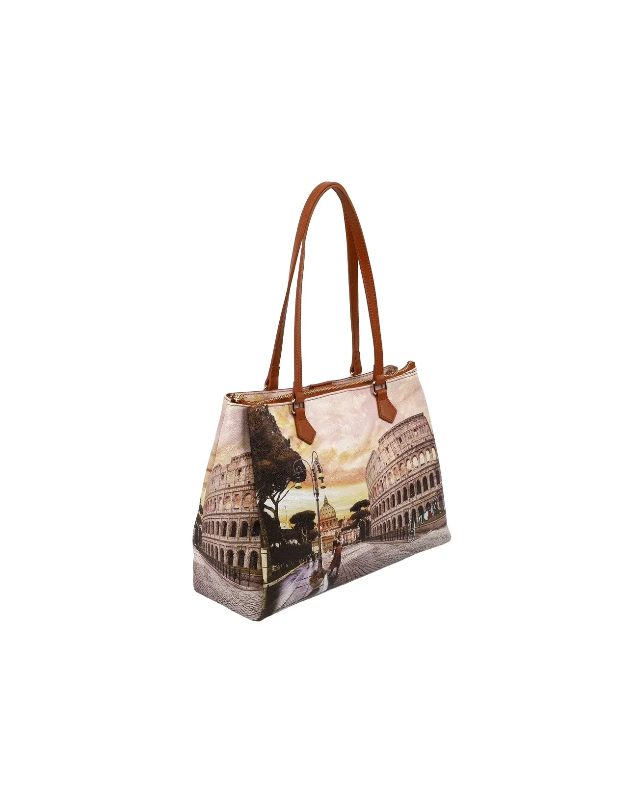 Ynot - Borsa a spalla con manici lunghi in ecopelle Yesbag | Studioarch.com