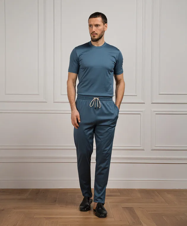 Zimmerli Maglietta blu 2861447
