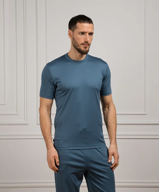 Zimmerli Maglietta blu 2861447